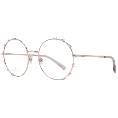 Swarovski Pink Women Optical Frames In Gold