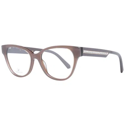 Swarovski Purple Women Optical Frames In Beige