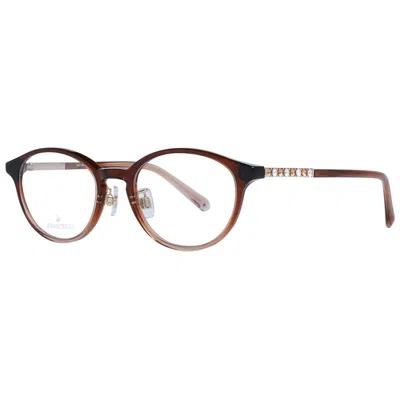 Swarovski Ladies' Spectacle Frame  Sk5407-d 49050 Gbby2 In Brown