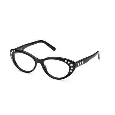 Swarovski Ladies' Spectacle Frame  Sk5429-53001  53 Mm Gbby2 In Black