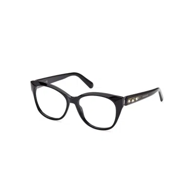 Swarovski Ladies' Spectacle Frame  Sk5469-53001  53 Mm Gbby2 In Black
