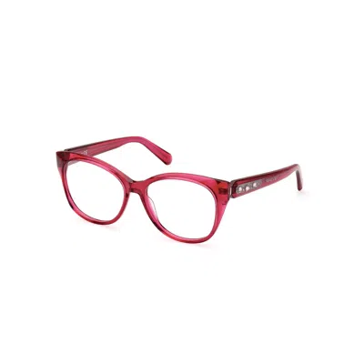 Swarovski Ladies' Spectacle Frame  Sk5469-53072  53 Mm Gbby2 In Red