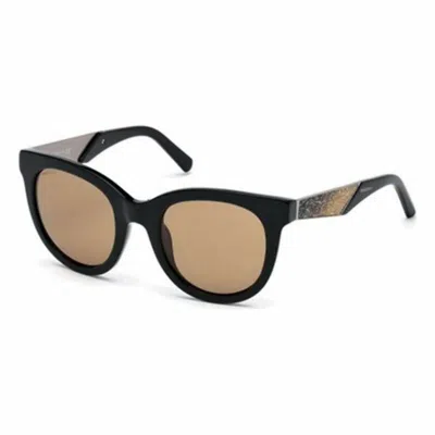 Swarovski Ladies' Sunglasses  Sk-0126-01e  50 Mm Gbby2 In Brown