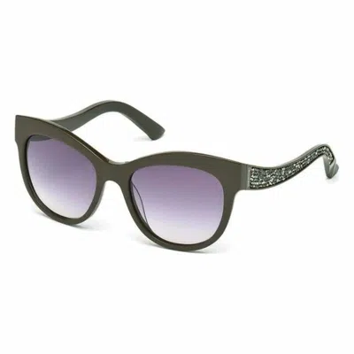 Swarovski Ladies' Sunglasses  Sk0056 01b  54 Mm Gbby2 In Green
