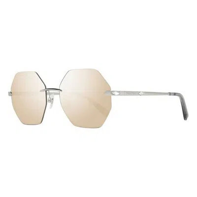 Swarovski Ladies' Sunglasses  Sk0193-5616b  56 Mm Gbby2 In Metallic