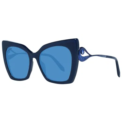 Swarovski Ladies' Sunglasses  Sk0271-p 90w53 Gbby2 In Gray