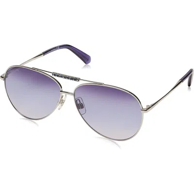 Swarovski Ladies' Sunglasses  Sk0308 6016w Gbby2 In Purple