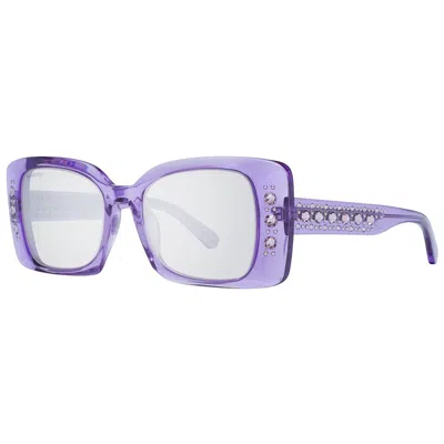 Swarovski Ladies' Sunglasses  Sk0370 5280y Gbby2 In Purple