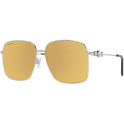 Swarovski Ladies' Sunglasses  Sk0379-h 5932g Gbby2 In Metallic