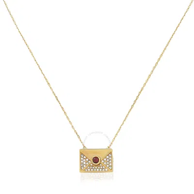 Swarovski Letra Love Letter Necklace In Gold