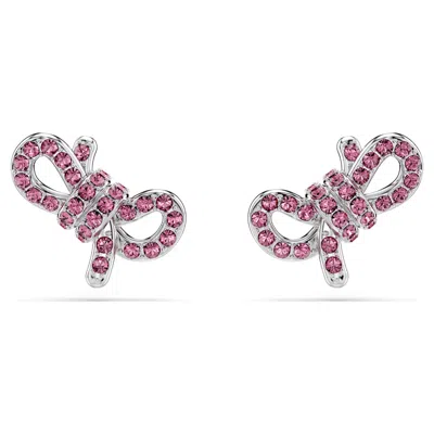 Swarovski Lifelong Bow Ohrstecker In Pink