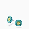 Swarovski Metal Dulcis Stud Earrings With Cushion Cut Crystal