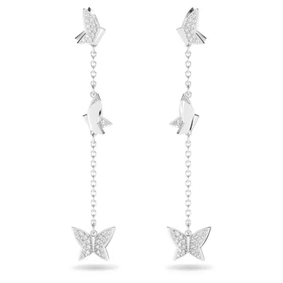 Swarovski Lilia Drop Earrings In White