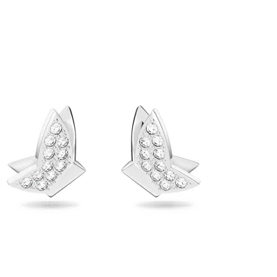 Swarovski Lilia Stud Earrings In White