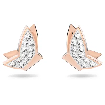 Swarovski Lilia Stud Earrings In Pink