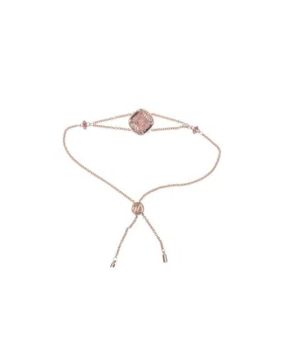 Swarovski Logo Diamond Bracelet In Pink