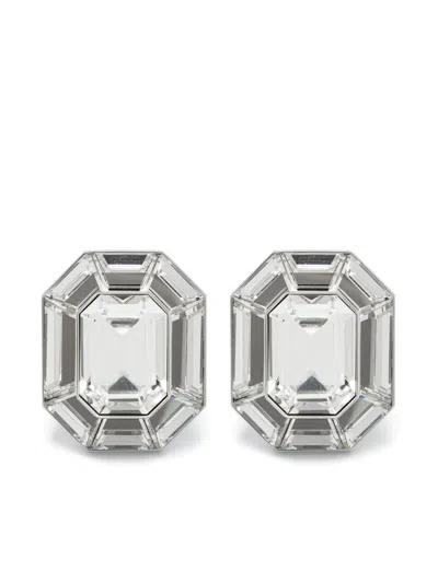 Swarovski Lucent Clip-on Earrings In Silver