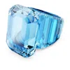 Swarovski Lucent Crystal Cocktail Ring In Blue