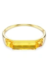 Swarovski Lucent Crystal Bangle Bracelet In Yellow