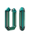 Swarovski Lucent Hoop Earrings In Green