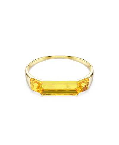 Swarovski Lucent Gold-tone Plated Bangle Bracelet