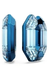 Swarovski Lucent Hoop Earrings In Blue