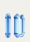 Swarovski Lucent Hoop Earrings In Blue