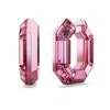 Swarovski Lucent Crystal Statement Earrings In Pink