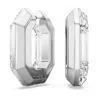 Swarovski Lucent Octagon Hoop Earrings In White