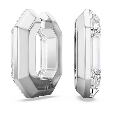 SWAROVSKI LUCENT HOOP EARRINGS