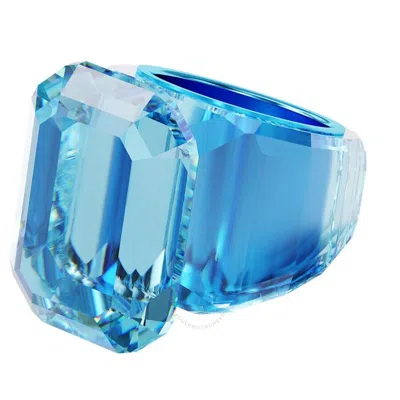 Swarovski Lucent Motif Ring Other Aquamarine In Blue