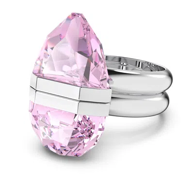 Swarovski Lucent Ring In Pink