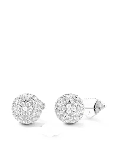 Swarovski Lucent Stud Earrings In Silver