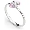 Swarovski Ladies Pink Oversized Crystal Lucent Bangle In Metallic