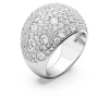 Swarovski Luna Cocktail Ring Full Rhodium Shiny Clear In White
