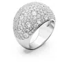 Swarovski Luna Cocktail Ring Full Rhodium Shiny Clear In White
