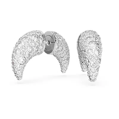 Swarovski Luna Stud Earrings In White