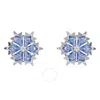 Swarovski Magic Stud Earrings In Blue