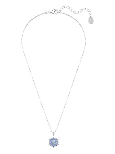 Swarovski Magic Snowflake Crystal Necklace In Metallic