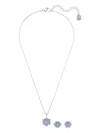 Swarovski Magic Snowflake Pendant Necklace 3 Set In Metallic
