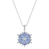 Swarovski Magic Rhodium Plated Pendant Necklace In Blue