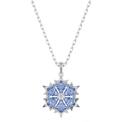 Swarovski Magic Snowflake Pendant Necklace In Blue