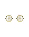 Swarovski Magic Stone Cluster Stud Earrings In Multi