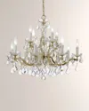 Swarovski Maria Theresa 12-light Chandelier In Polished Brass