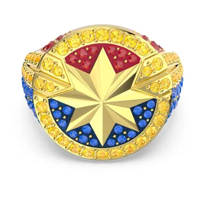 Swarovski Marvel Captain Marvel Ring In 黃色