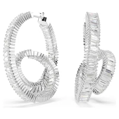Swarovski Matrix Kreolen In White