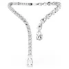 Swarovski Matrix Open Necklace In ホワイト