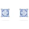 Swarovski Matrix Stud Earrings In 藍色