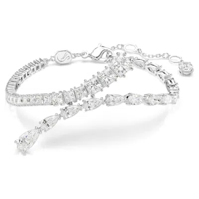 Swarovski Matrix Armband In Weiss