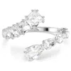 Swarovski Matrix Crystal Hinged Bangle In White